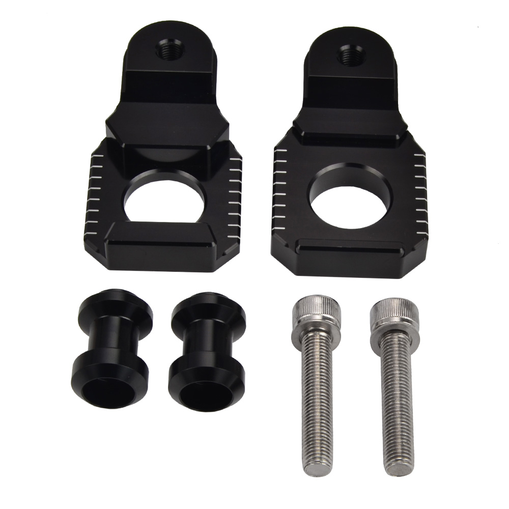 Swingarm Axle Block Sliders Chain Adjuster For Suzuki GSXR600 750 1000