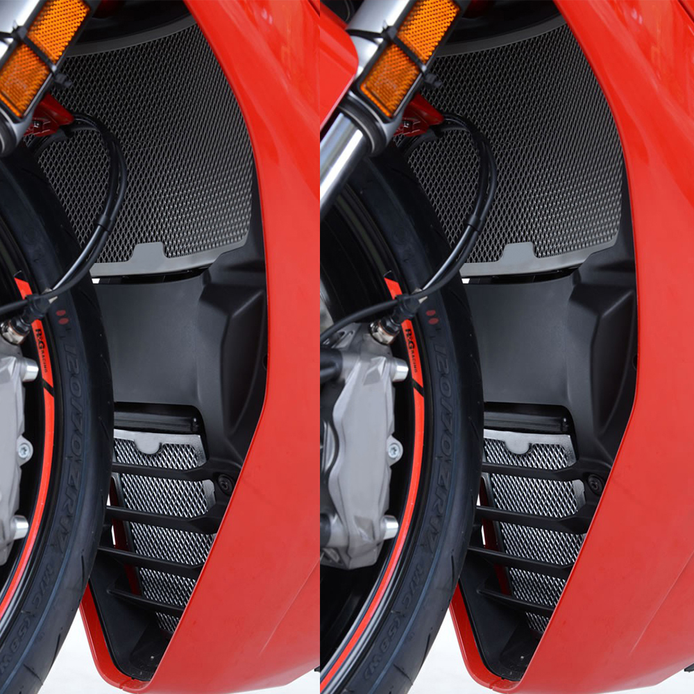 Front Radiator Oil Cooler Guard Grille Set for Ducati SuperSport 939 S