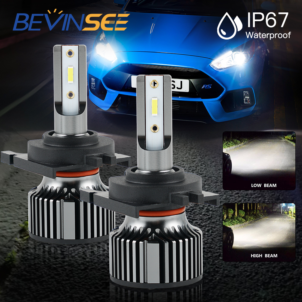 2x H7 DEL Ampoules Phare LOW BEAM + Adaptateurs pour Ford Mondeo MK4